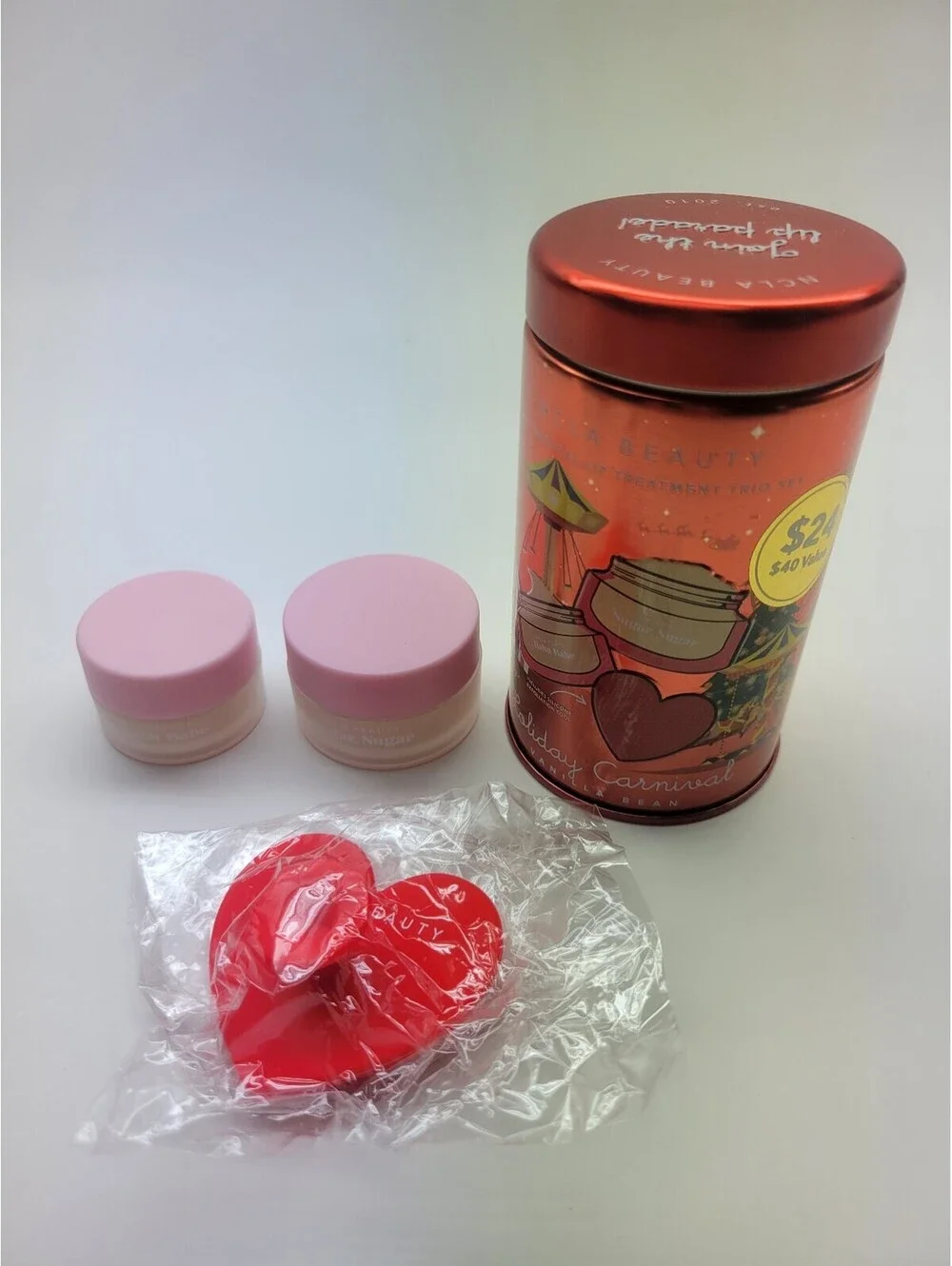 NCLA Beauty 3-Pc. Holiday Carnival ** VANILLA BEAN ** Lip Treatment Set